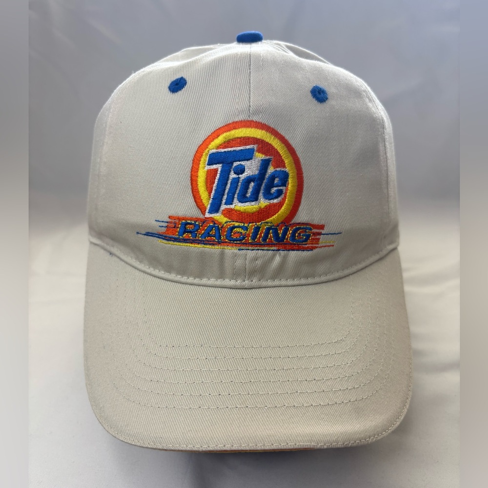 NASCAR Tide Racing Downy Hat Adjustable Strap Dad Cap Beige